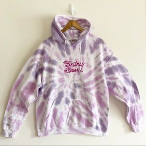 Britney Spears Tie Dye Hoodie in pink and purple Size M